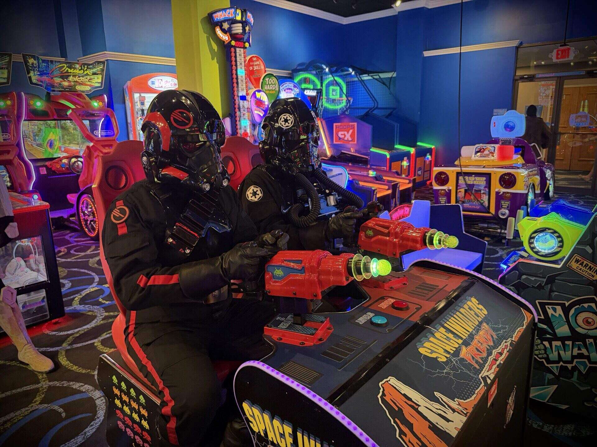 TIE Fighter pilots at arcade event